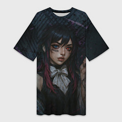 Футболка женская длинная Дерзкая альтушка, цвет: 3D-принт