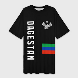 Футболка женская длинная Dagestan republic, цвет: 3D-принт