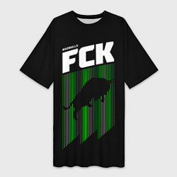 Футболка женская длинная FC Krasnodar, цвет: 3D-принт