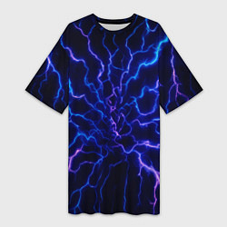 Женская длинная футболка Разряд молнии текстура