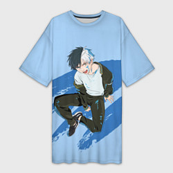 Футболка женская длинная Харука Сакура - Ветролом, цвет: 3D-принт