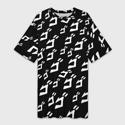 Женская длинная футболка JoJo pattern