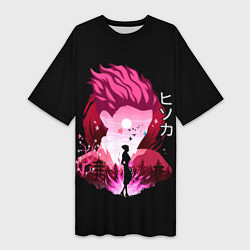 Футболка женская длинная Хисока из аниме Хантер х Хантер, цвет: 3D-принт