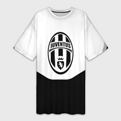Женская длинная футболка Juventus полосы