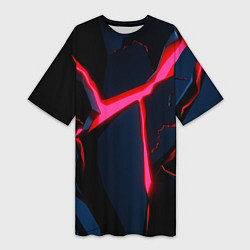 Женская длинная футболка Neon glow