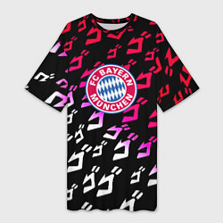 Футболка женская длинная Бавария Мюнхен jojo anime, цвет: 3D-принт