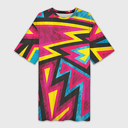 Женская длинная футболка Геометрия