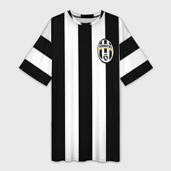 Футболка женская длинная Juventus: Vidal, цвет: 3D-принт