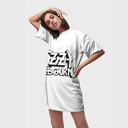 Футболка женская длинная Ozzy Osbourne, цвет: 3D-принт — фото 2