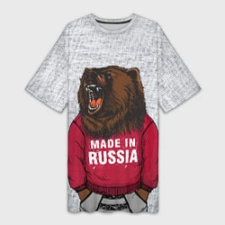 Женская длинная футболка Made in Russia