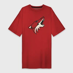 Футболка женская-платье Phoenix Coyotes, цвет: красный