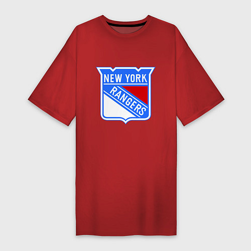 Женская футболка-платье New York Rangers / Красный – фото 1