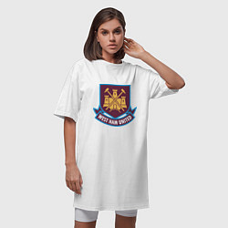 Футболка женская-платье West Ham United, цвет: белый — фото 2