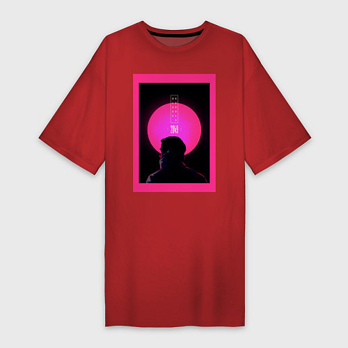 Женская футболка-платье Blade Runner 2049 / Красный – фото 1