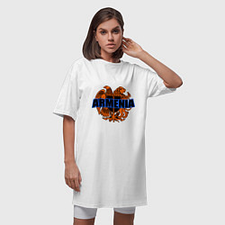 Футболка женская-платье Армения, цвет: белый — фото 2