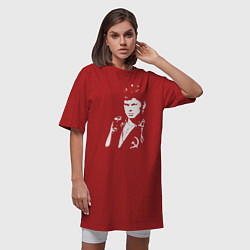 Футболка женская-платье Юрий Клинских, цвет: красный — фото 2