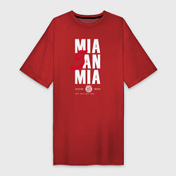 Футболка женская-платье Bayern FC: Mia San Mia, цвет: красный