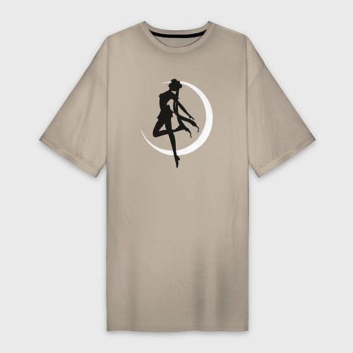 Женская футболка-платье Луна / Миндальный – фото 1