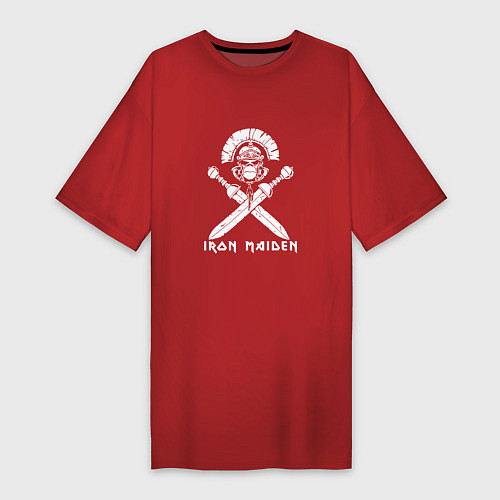 Женская футболка-платье Iron Maiden / Красный – фото 1
