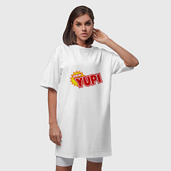 Футболка женская-платье Yupi, цвет: белый — фото 2