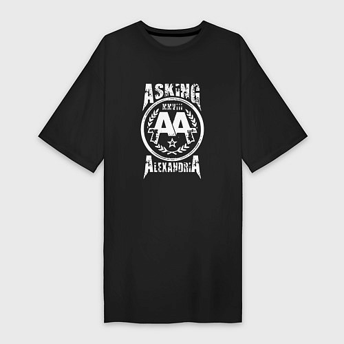 Женская футболка-платье Asking Alexandria XXVIII / Черный – фото 1