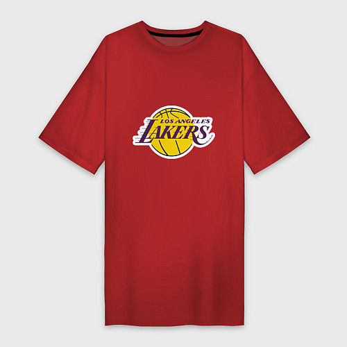 Женская футболка-платье LA Lakers / Красный – фото 1