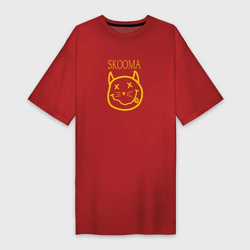 Женская футболка-платье TES: Skooma / Красный – фото 1