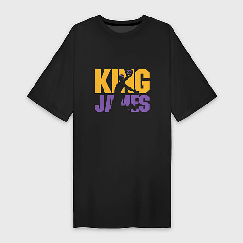 Женская футболка-платье King James / Черный – фото 1