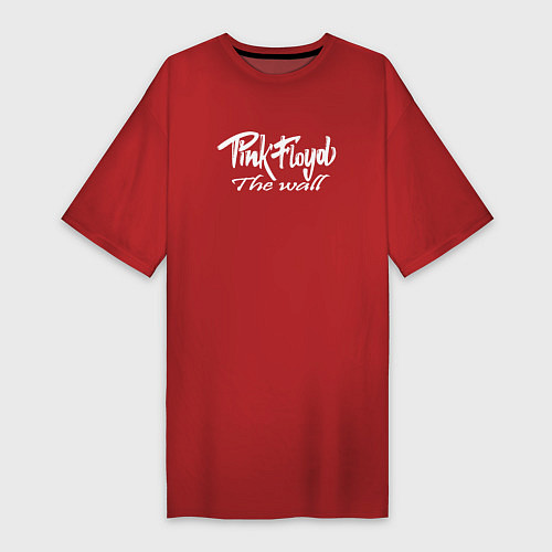 Женская футболка-платье Pink Floyd / Красный – фото 1