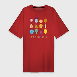 Женская футболка-платье Get Schwifty