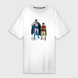 Женская футболка-платье Batman and Robin