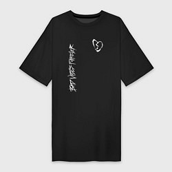 Футболка женская-платье BAD VIBES FOREVER, цвет: черный