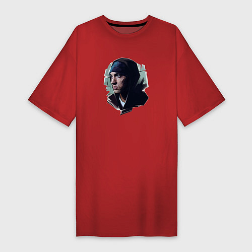 Женская футболка-платье EMINEM / Красный – фото 1