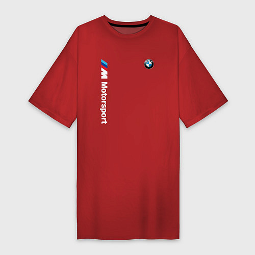 Женская футболка-платье БМВ Мотоспорт / Красный – фото 1