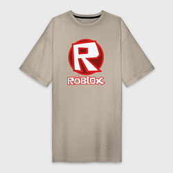 Футболка женская-платье ROBLOX, цвет: миндальный