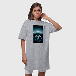 Футболка женская-платье Westworld, цвет: меланж — фото 2