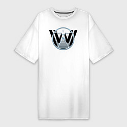 Футболка женская-платье Westworld, цвет: белый
