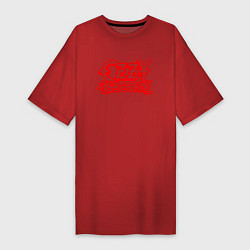 Футболка женская-платье Ozzy Osbourne, цвет: красный