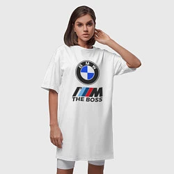 Футболка женская-платье BMW BOSS, цвет: белый — фото 2
