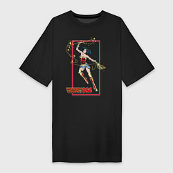 Футболка женская-платье Wonder Woman 1984, цвет: черный