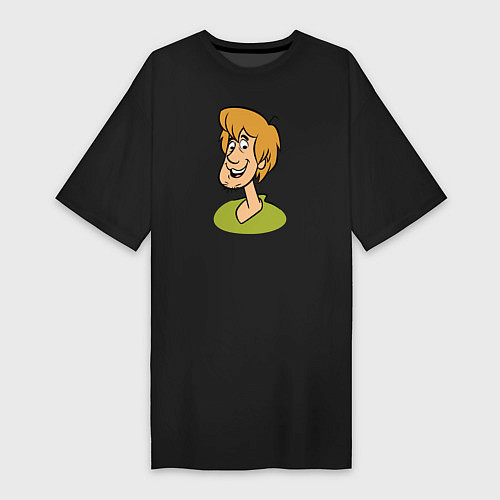 Женская футболка-платье Shaggy / Черный – фото 1
