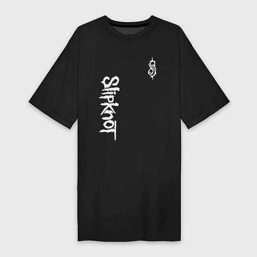 Женская футболка-платье SLIPKNOT / Черный – фото 1