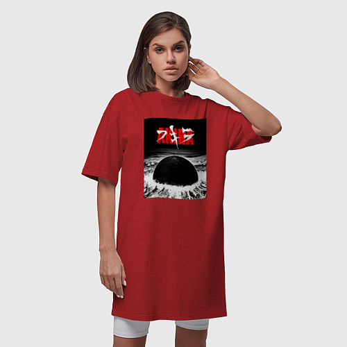 Женская футболка-платье AKIRA / Красный – фото 3