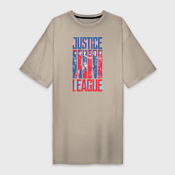 Женская футболка-платье Justice League