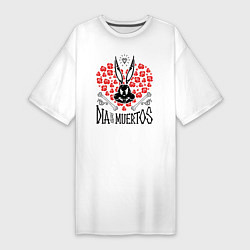 Женская футболка-платье Dia De Los Muertos