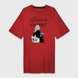 Футболка женская-платье The queens gambit, цвет: красный