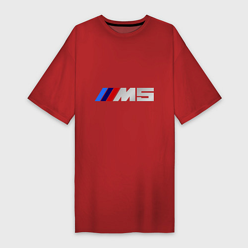 Женская футболка-платье BMW M5 / Красный – фото 1