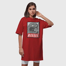 Футболка женская-платье Pepe trigger, цвет: красный — фото 2