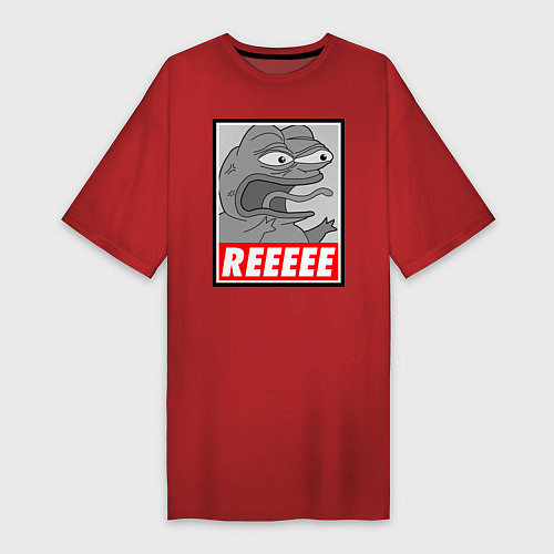 Женская футболка-платье Pepe trigger / Красный – фото 1
