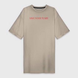 Женская футболка-платье The Weeknd - Save Your Tears